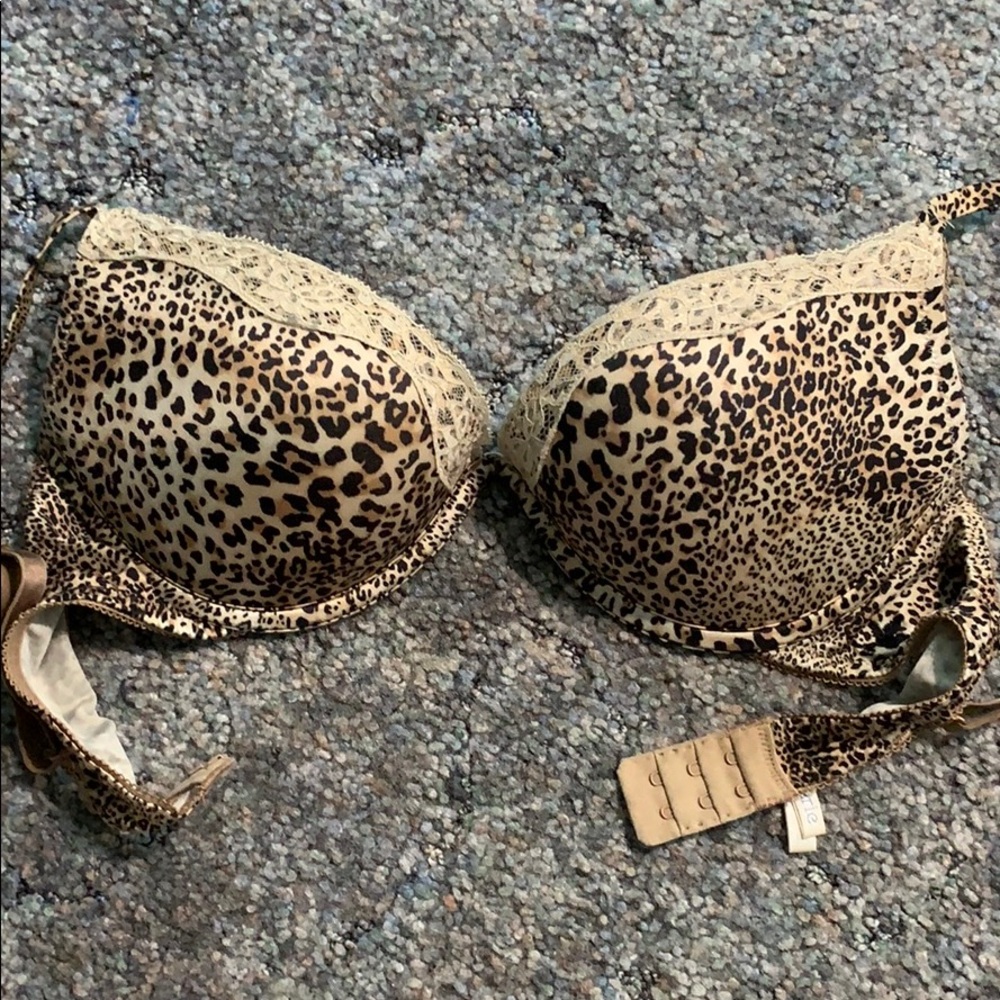 Aeria Cheetah Print Lacy Push-up Bra 34C